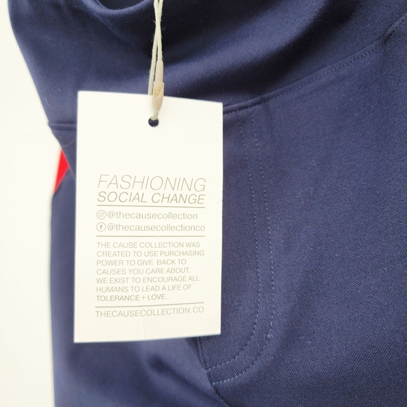 The Cause Collection Navy Red High Waist Pants 6 - Picture 10 of 15